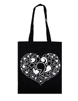 Сумка-шоппер Буквоед Сердце (текстиль) (40х32)