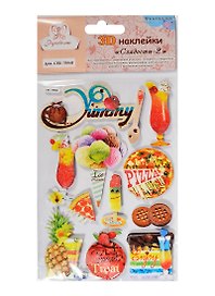 3D Наклейки Фантазия Сладости 2 (СВЕ-7006В) (Рукоделие) (упаковка) (3+)