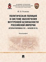 Политическая полиция в системе обеспечения внутренней безопасности Российской империи (вторая половина XIX–начало XX в.): монография