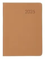 Ежедневник дат. 2025г А6 176л "Paragraph" какао, 7Б, тв.переплет, иск.кожа, термотиснение, покрытие Soft Touch, скругл.углы, тонир.блок, ляссе, инд.уп