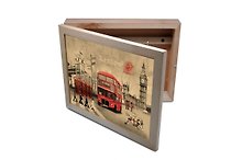 Сувенир, Ключница из дуба Giftnhome Лондон 20*25см Kbox-London