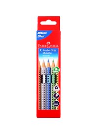 Карандаши цветные «Jumbo Grip Metallic», Faber-Castell, 5 цветов