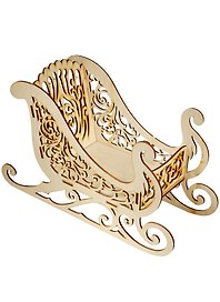 Конфетница Сани ажурные (116х300х183) (162771-R) (игрушка из дерева) (Полноцвет)