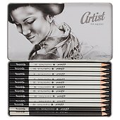 Карандаши чернографитные «Artist», 10 штук, 4H–D, Colorino - 1