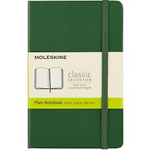 Записная книжка «Classic Pocket» А6, 96 листов, нелинованная, зелёная, Moleskine