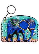 Кошелек на молнии с ярким принтом (9х13) (кожзам)