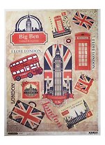 Рисовая бумага для декупажа Craft Premier Символы Лондона (CP01723) (А3) (25г/м) (упаковка)
