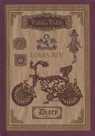 Ежедневник недат. А6 128л "ЛУИ ХVI" 7БЦ, тонир.офсет, тиснение цв.фольгой, выб.УФ-лак., полноцв.печать среза, Феникс