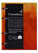 Тетрадь на кольцах в клетку Listoff, "Chameleon. Красный", 120 листов