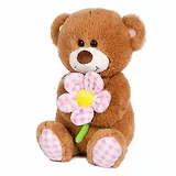 Игрушка мягкая, Maxi Play, Мишка с Ромашкой 20см, озвученный MP-HH-B29271E