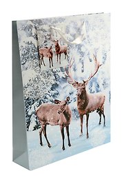 Пакет А3 46*33*10 "Олени" НГ, бум.мат.ламинат
