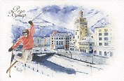 Открытка. Сочи. Лыжник