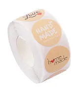 Наклейки стикеры в рулоне "Hand Made"