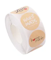 Наклейки стикеры в рулоне "Hand Made"