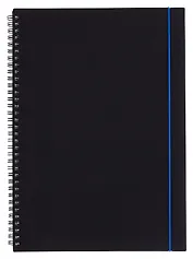 Тетрадь А4 80 листов, клетка, "Favorite Black. No 3" спираль