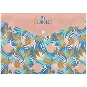 Папка-конверт «Zebra tropic», А4