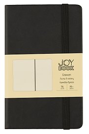 Записная книжка «Черный агат» А6, 96 листов в клетку, экокожа, Joy Book