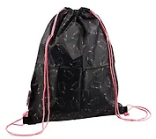 Мешок для сменной обуви "Pusheen" 38*48см, черный, полиэстер