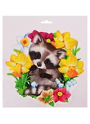 Плакат Енот весенний