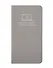 Записная книжка А7+ 56л лин. "Наппа" серый, кожзам, мягк.переплет, тиснен.фольгой, закругл.углы, ляссе, инд.уп - 0