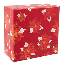 Коробка подарочная "Flowers" 15.5*15.5*6, НГ, картон