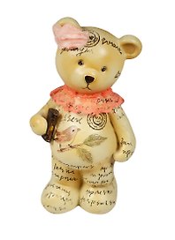 Фигурка Медвежонок в цветочек (19х10х7см) (247-101)
