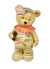 Фигурка Медвежонок в цветочек (19х10х7см) (247-101)