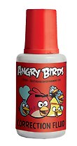 Корректор 20мл "ANGRY BIRDS" хим.основа, с кисточкой, Angry Birds