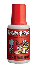 Корректор 20мл "ANGRY BIRDS" хим.основа, с кисточкой, Angry Birds