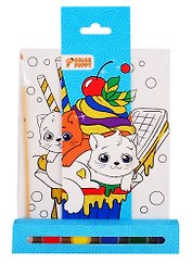 Набор для творчества Color Puppy Роспись по холсту Сладкие котята 15*20см, с глиттером