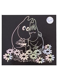 Набор для творчества. Гравюра с голографическим эффектом MOOMIN «Муми-тролль и Фрекен Снорк»