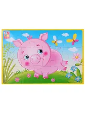 Мягкие пазлы А5 Vladi Toys Поросенок