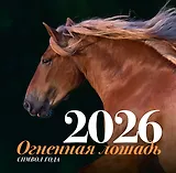 Символ года "Огненная лошадь". Настенный календарь на 2026 год