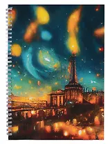 Тетрадь в клетку Listoff, "Ночное сияние", А4, 60 листов