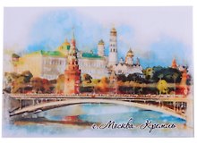 ГС Магнит закатной 55х80мм Москва Кремль Акварель