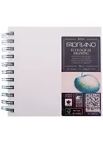 Блокнот для зарисовок 15*15см 70л "EcologicalDrawingBook" спираль, 120г/м2, Fabriano 