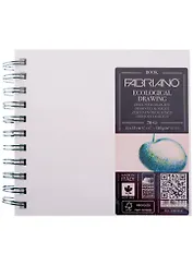 Блокнот для зарисовок 15*15см 70л "EcologicalDrawingBook" спираль, 120г/м2, Fabriano 