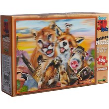 Пазл 100 Super 3D KidsЮжное селфи (Southern Selfie).