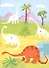 Динозаврики. Многоразовые наклейки по номерам - 2
