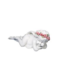 Фигурка Ангел в розовом венке (15 см) (390-280)