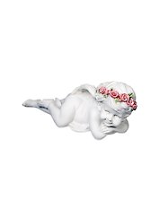 Фигурка Ангел в розовом венке (15 см) (390-280)
