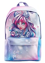 Рюкзак Феникс+, "Девушка с барсом", 1 отделение