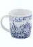 Кружка Кострома рис. синий (фарфор)(350мл) - 0