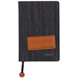 Ежедневник Escalada Denim чёрный, недатированный, А5