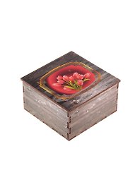 Шкатулка дерево Тюльпаны (10х10х5,5) (1233597)
