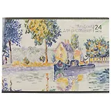 Альбом для рисования Academy Style, "Парусная лодка. Лиловый пейзаж", А4, 24 листа, на скрепке, в ассортименте