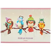 Альбом для рисования Listoff, "Компания", А4, 40 листов, на скрепке