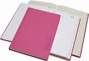 Алфавитная книга А5, 104 листа, розовая, кожзам
