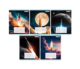 Тетрадь в линейку Listoff, "Космическая одиссея", 18 листов, в ассортименте