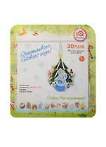 Пазл IQ 3D PUZZLE Новогодняя елочка c фигурками